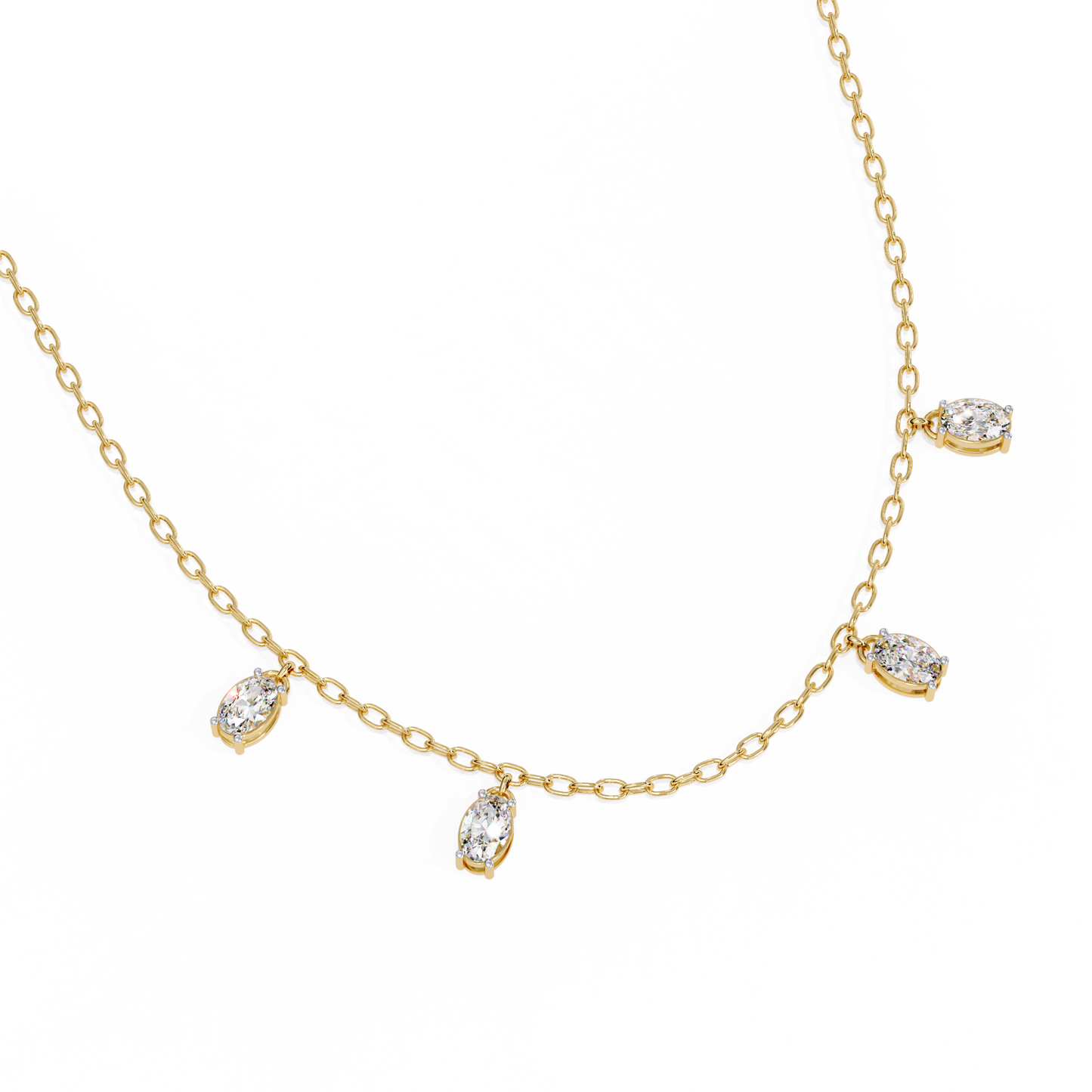 Vela Noire Diamond Necklace