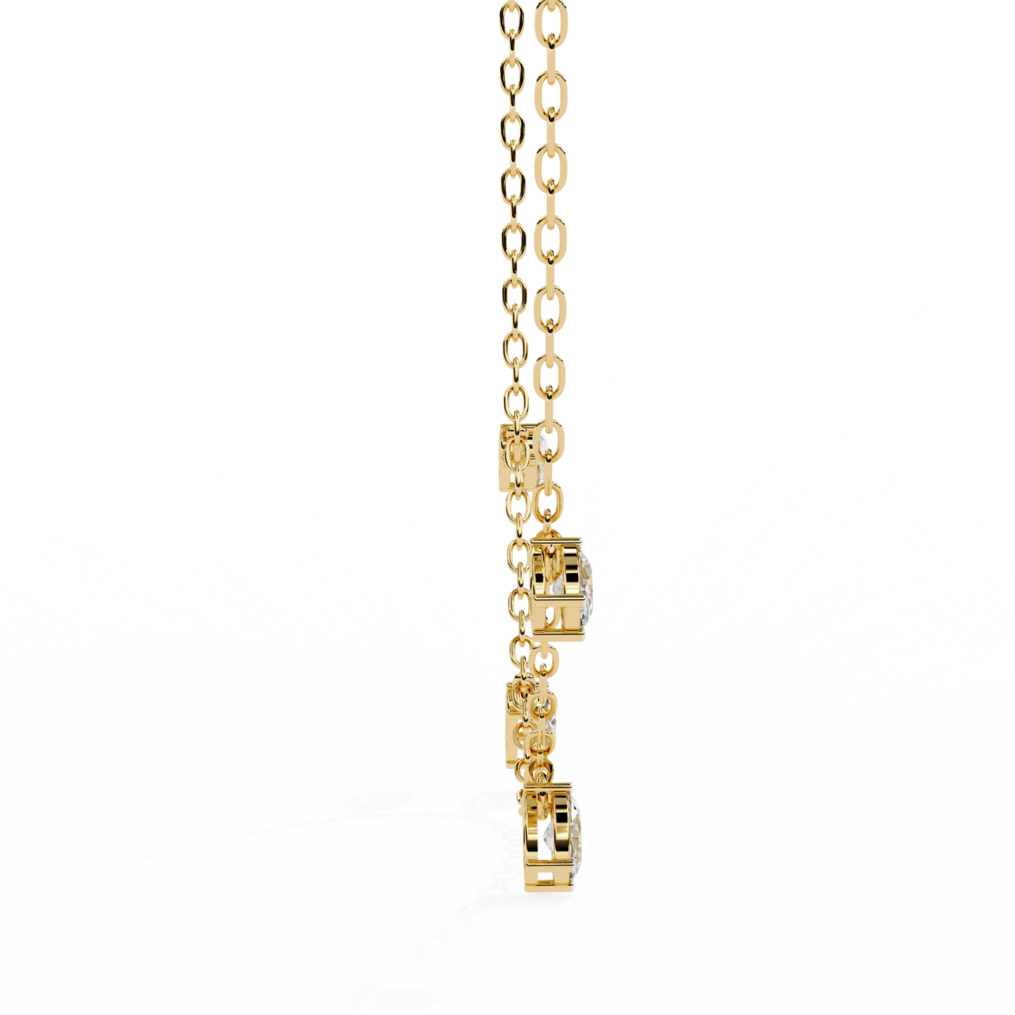 Vela Noire Diamond Necklace