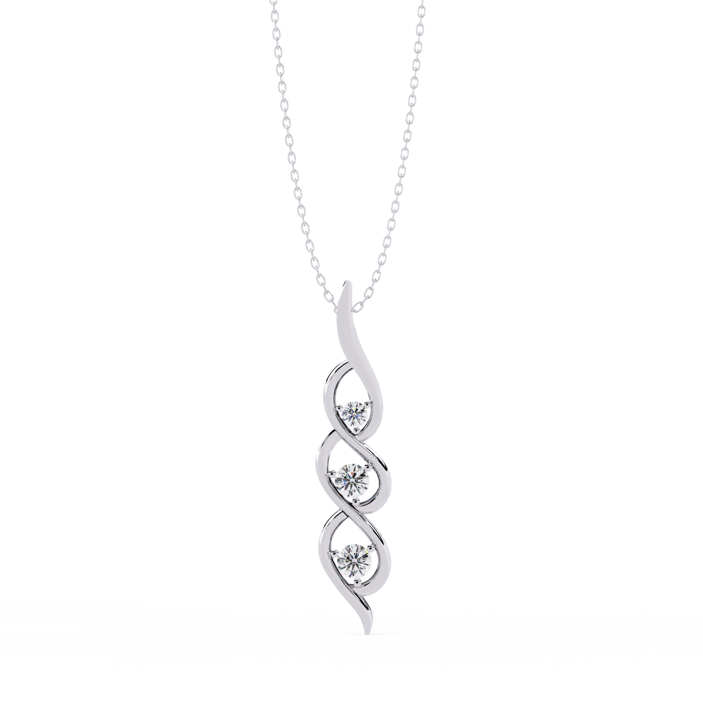 Aurora Sottile Diamond Pendant