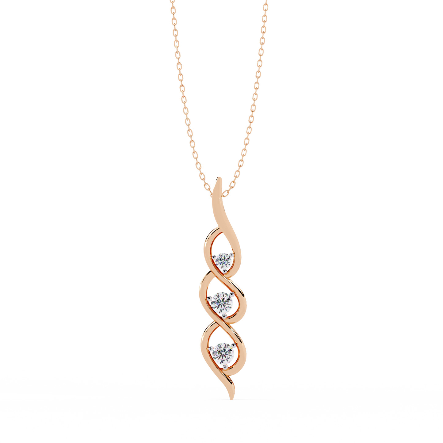 Aurora Sottile Diamond Pendant