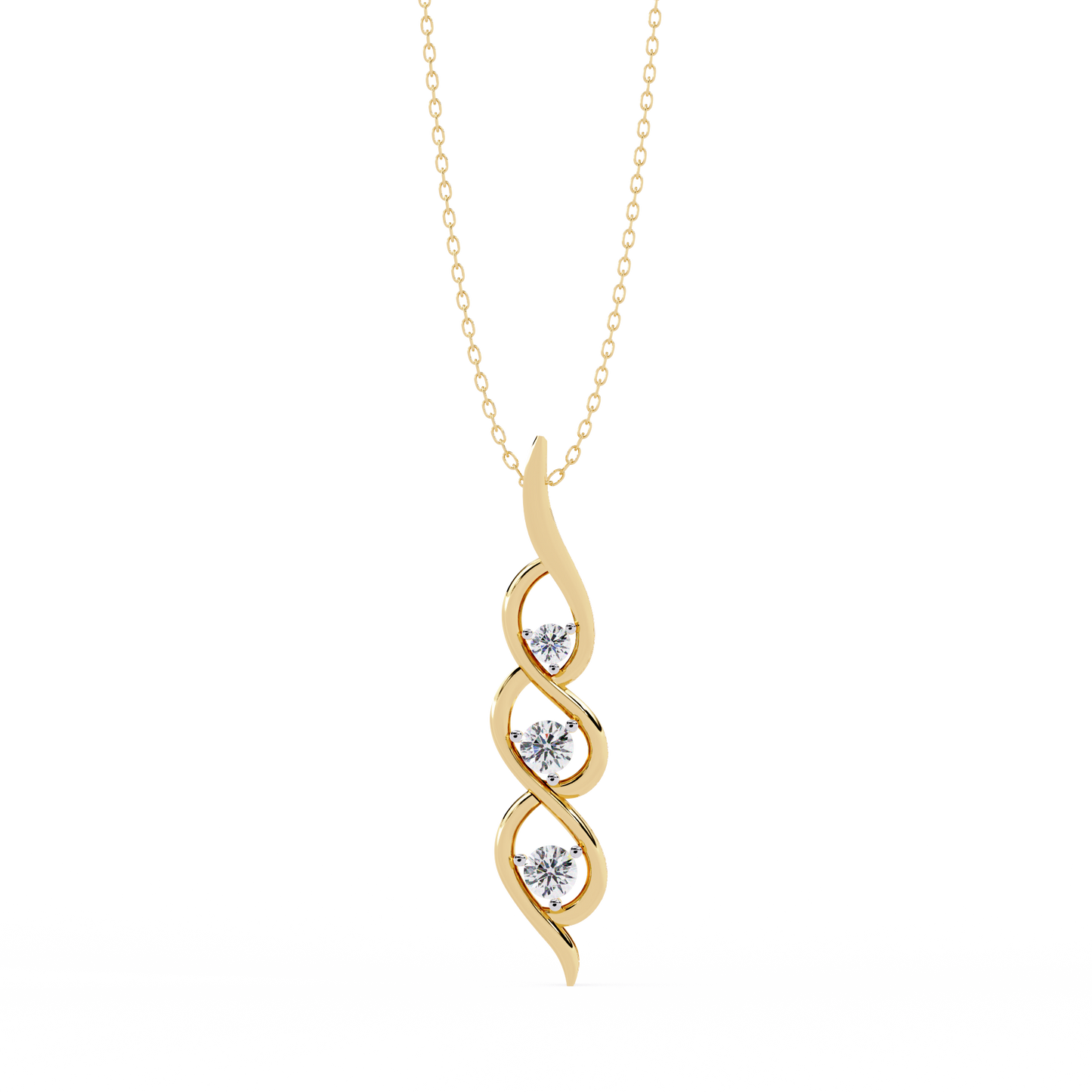 Aurora Sottile Diamond Pendant