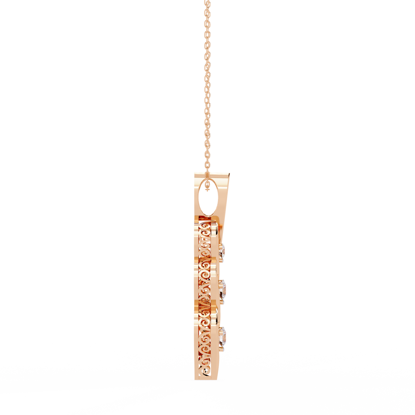 Aurora Sottile Diamond Pendant