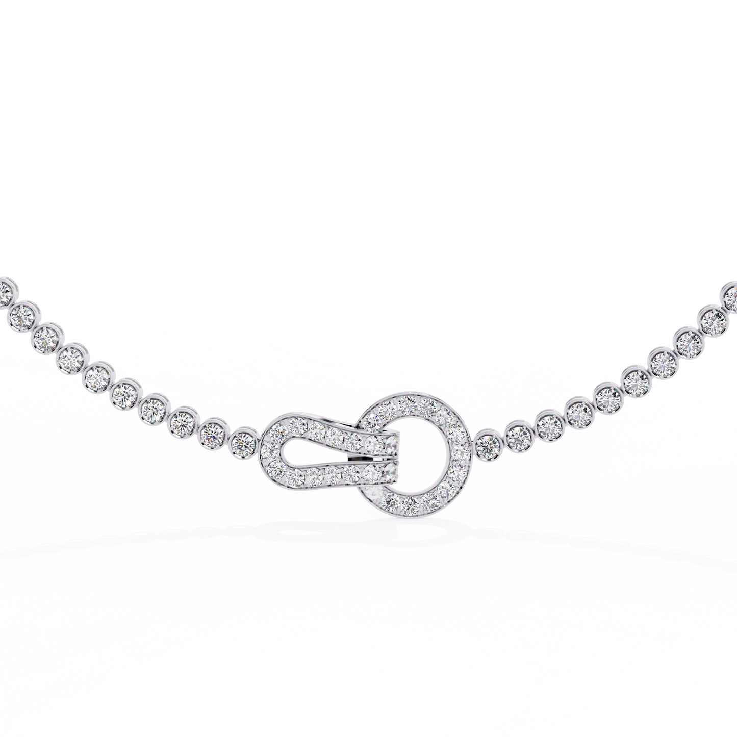 Fleur Lune Diamond Necklace