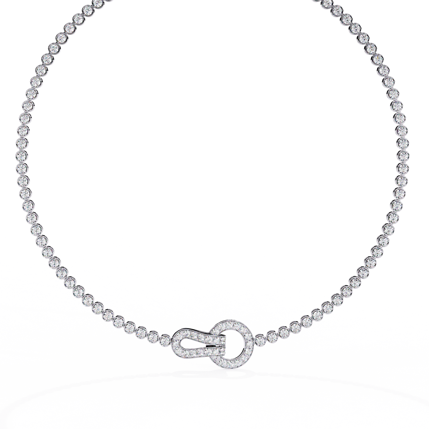 Fleur Lune Diamond Necklace