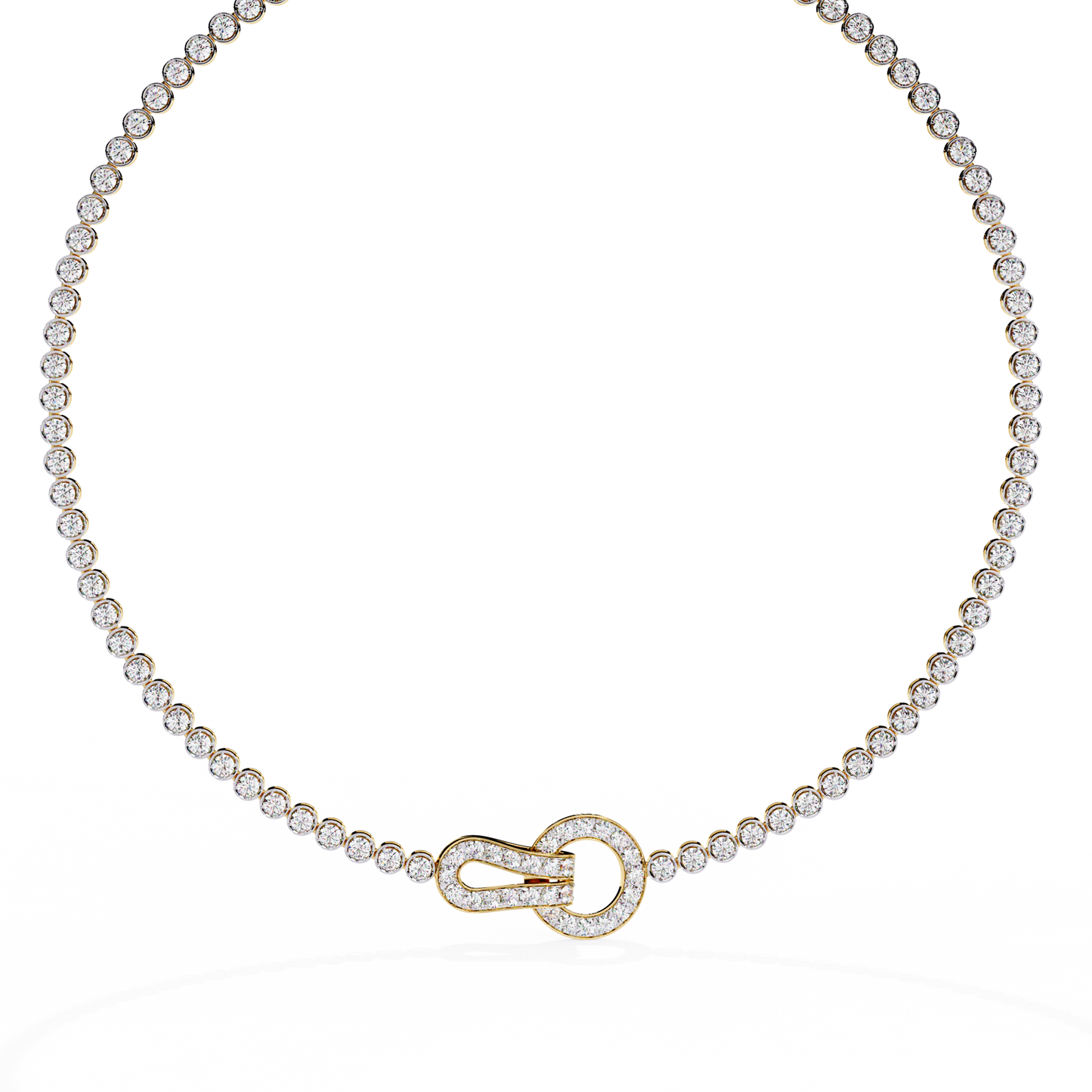 Fleur Lune Diamond Necklace
