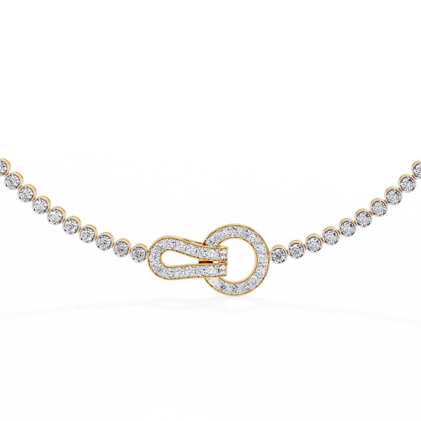 Fleur Lune Diamond Necklace