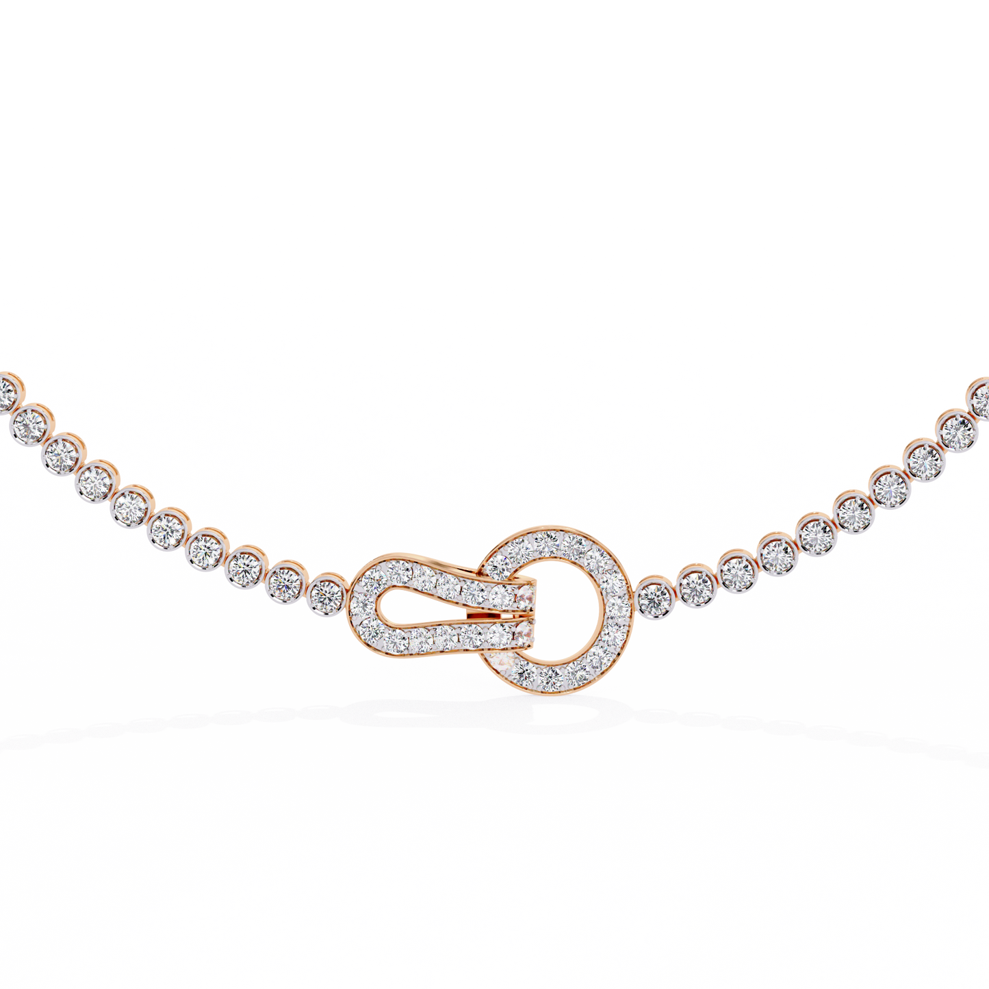 Fleur Lune Diamond Necklace