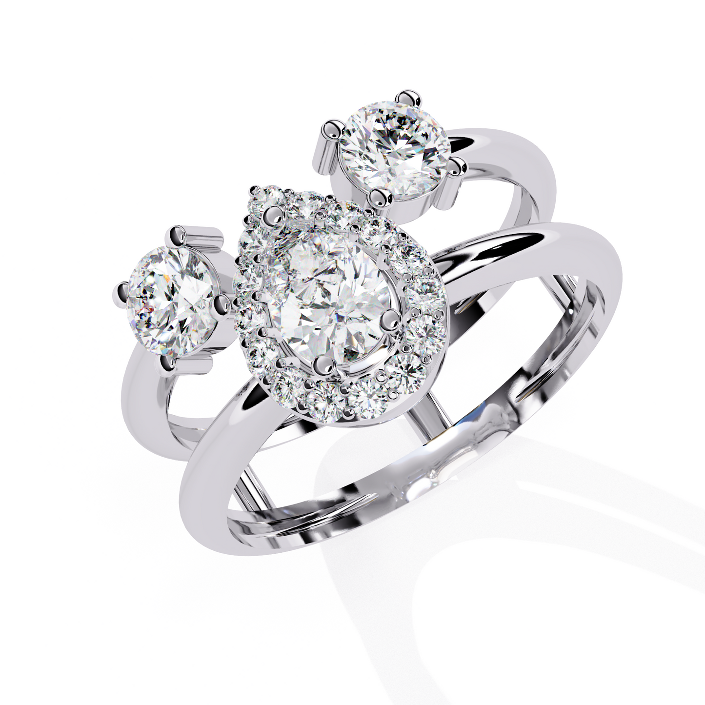 Golden Embrace Diamond Ring
