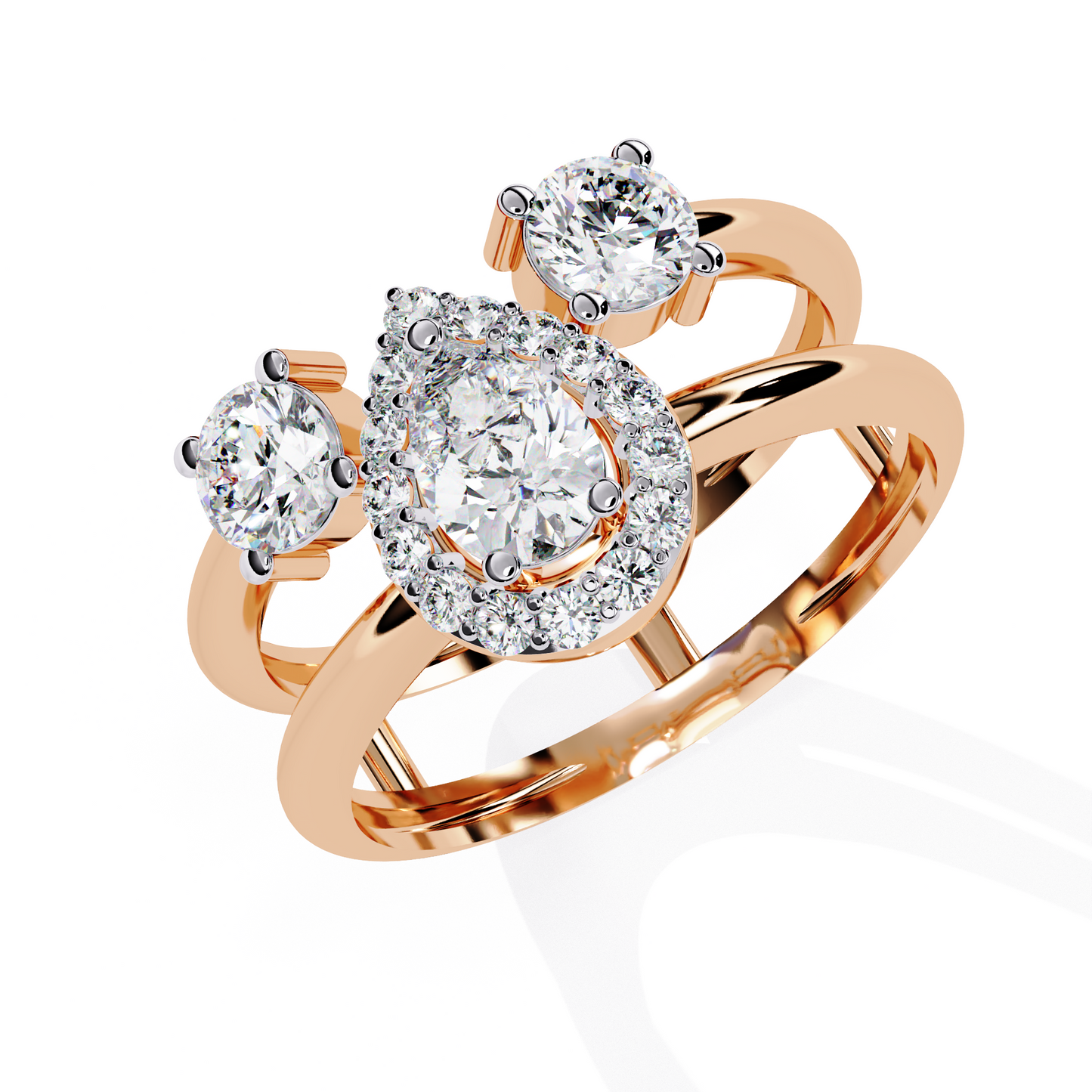 Golden Embrace Diamond Ring