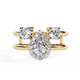 Golden Embrace Diamond Ring