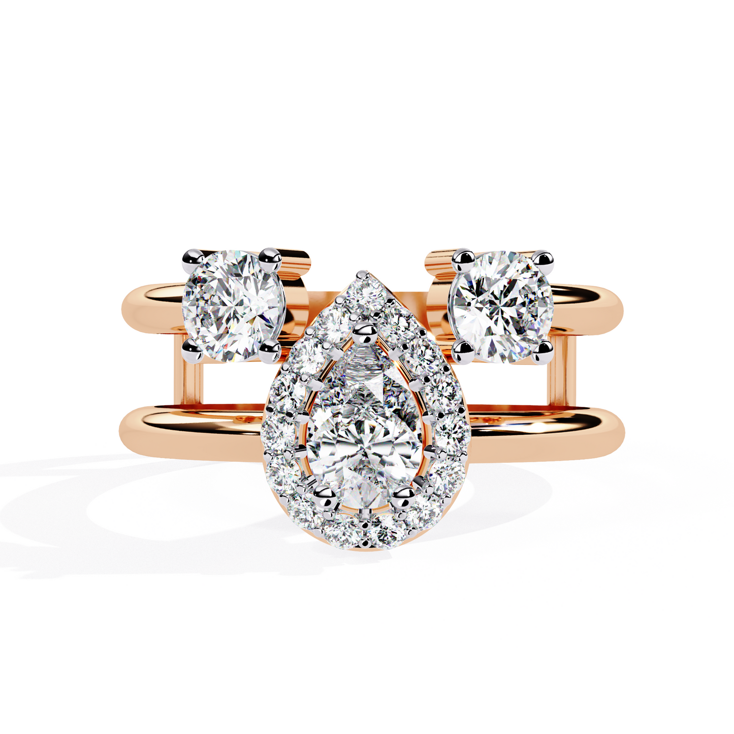 Golden Embrace Diamond Ring