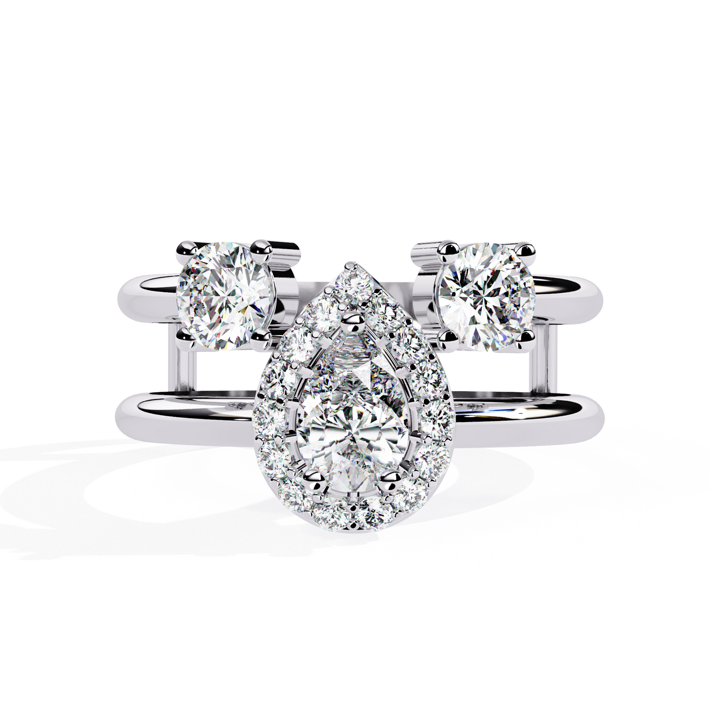 Golden Embrace Diamond Ring