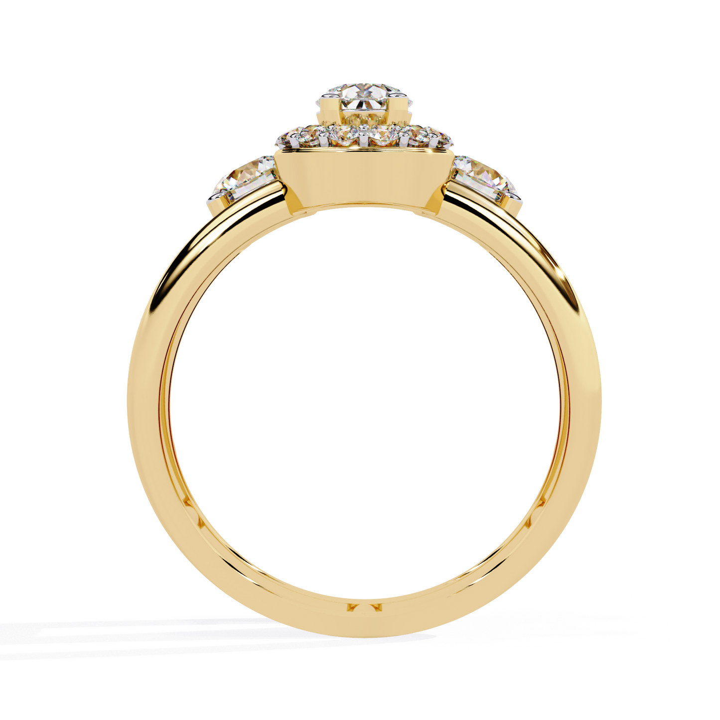 Golden Embrace Diamond Ring