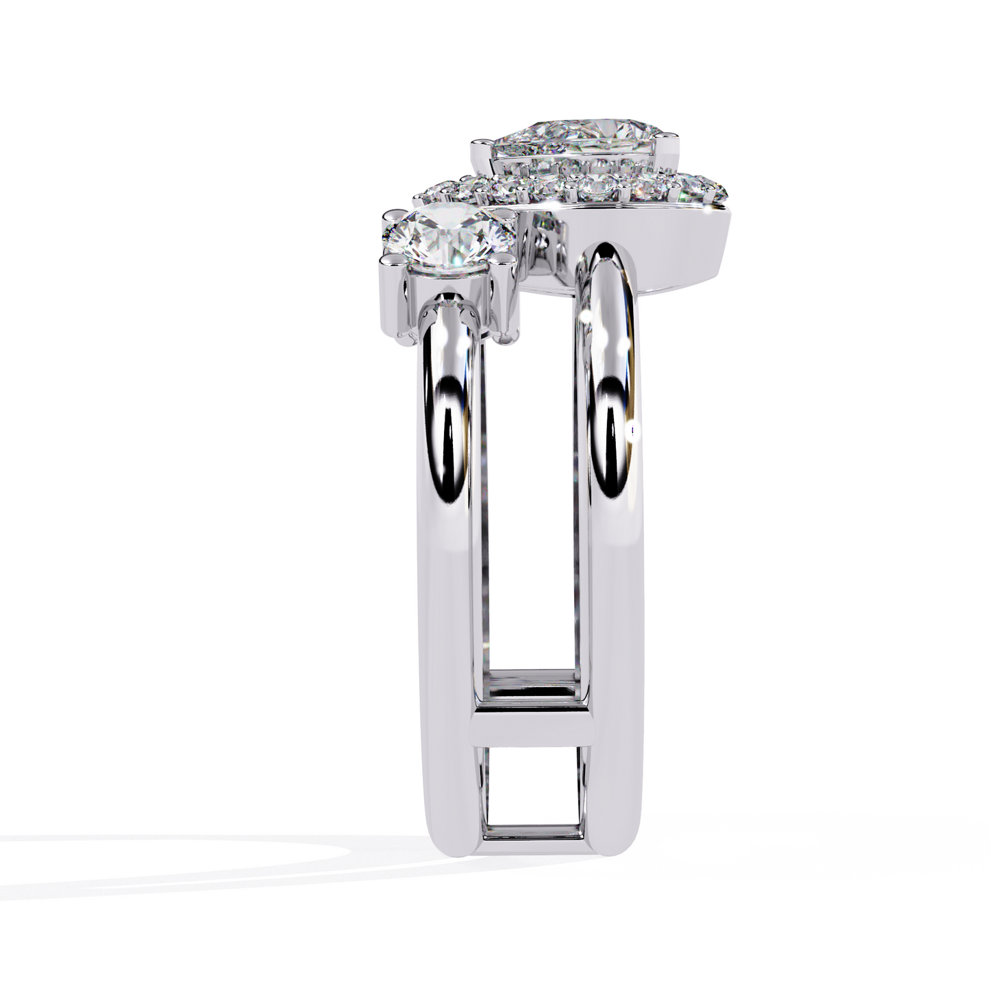 Golden Embrace Diamond Ring