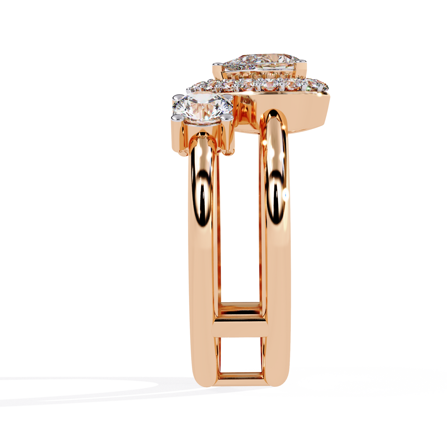 Golden Embrace Diamond Ring