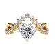 Fleur de Couronne Solitaire Ring