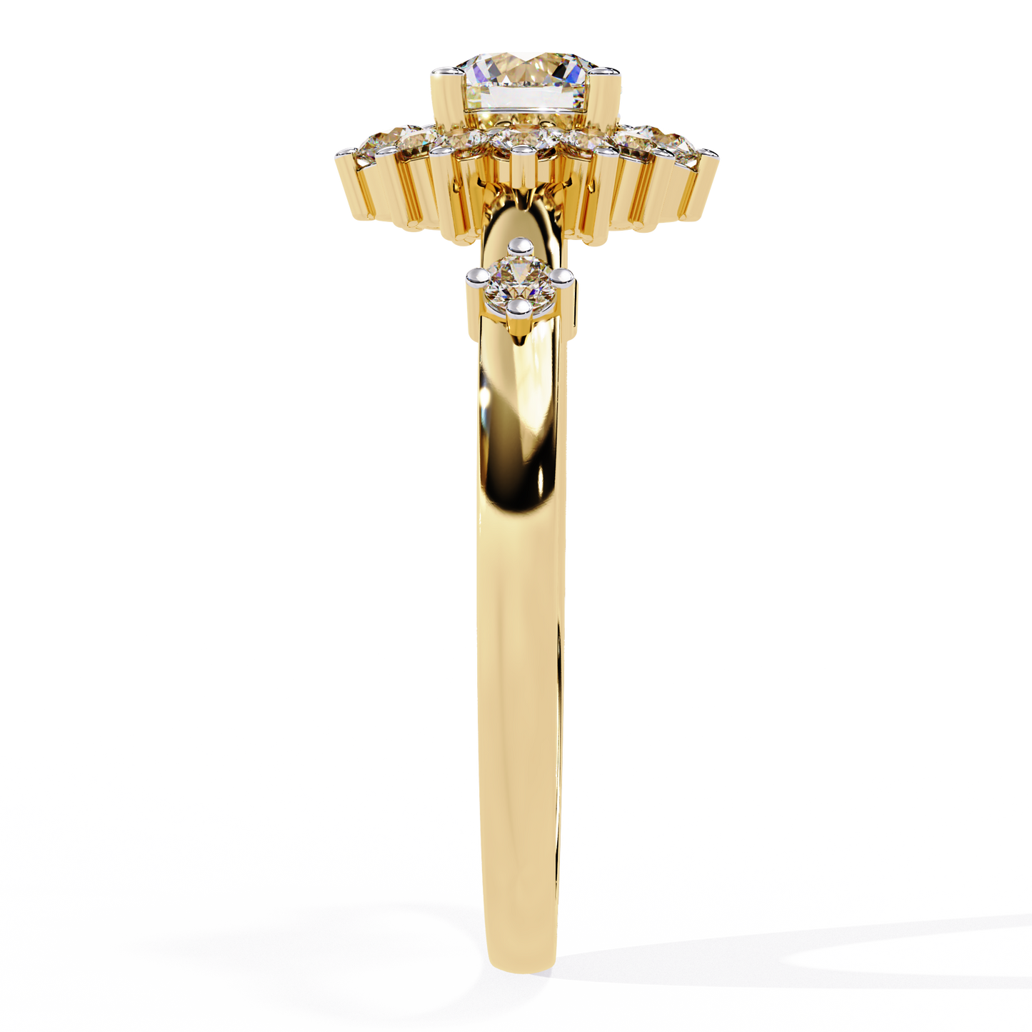 Sunburst Éclat Solitaire RIng