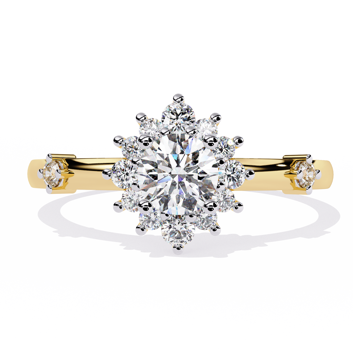 Sunburst Éclat Solitaire RIng