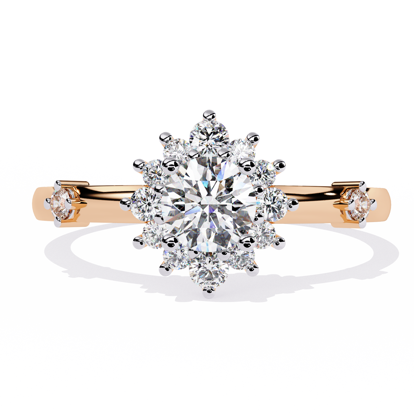 Sunburst Éclat Solitaire RIng