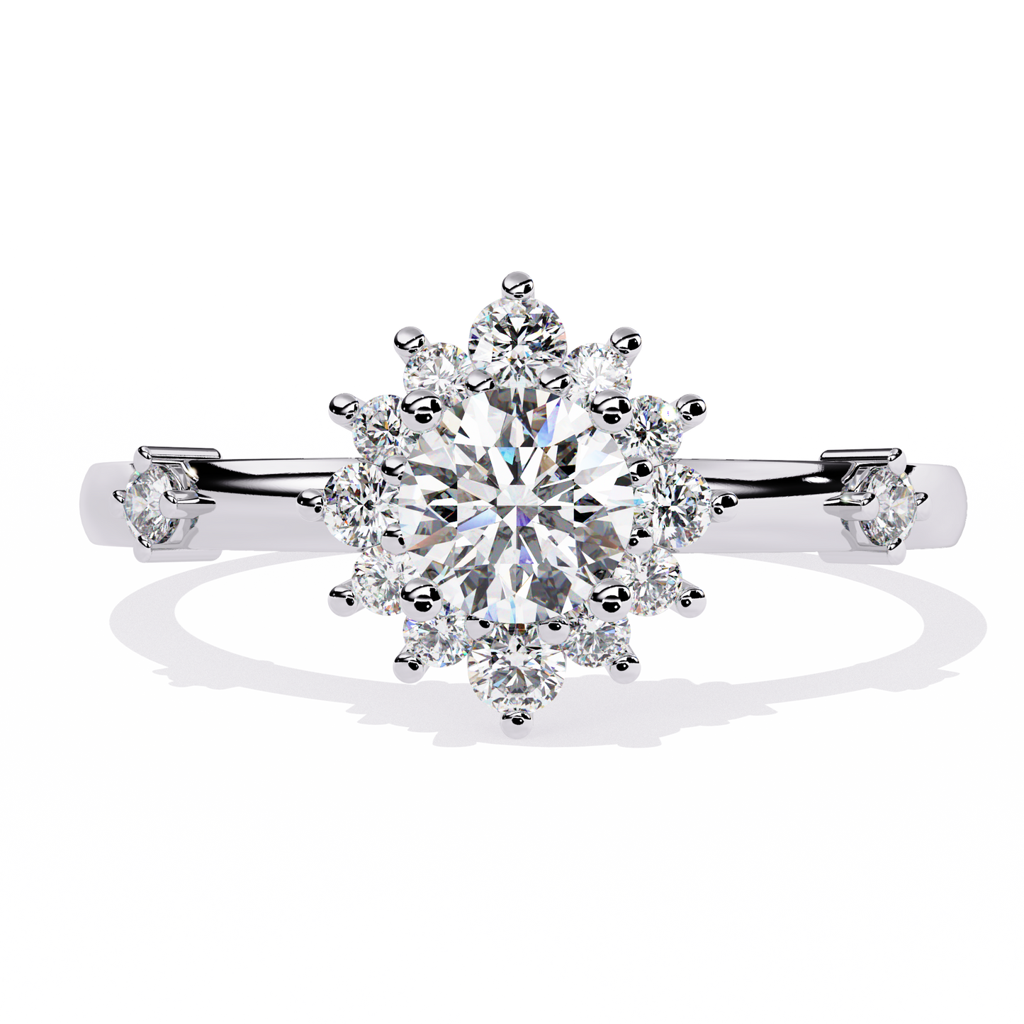 Sunburst Éclat Solitaire RIng