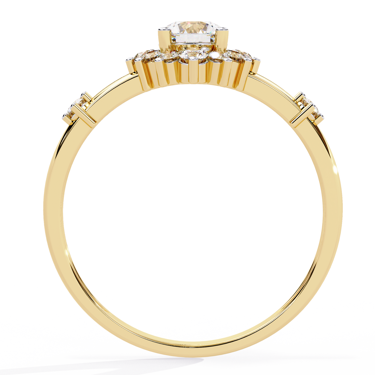 Sunburst Éclat Solitaire RIng