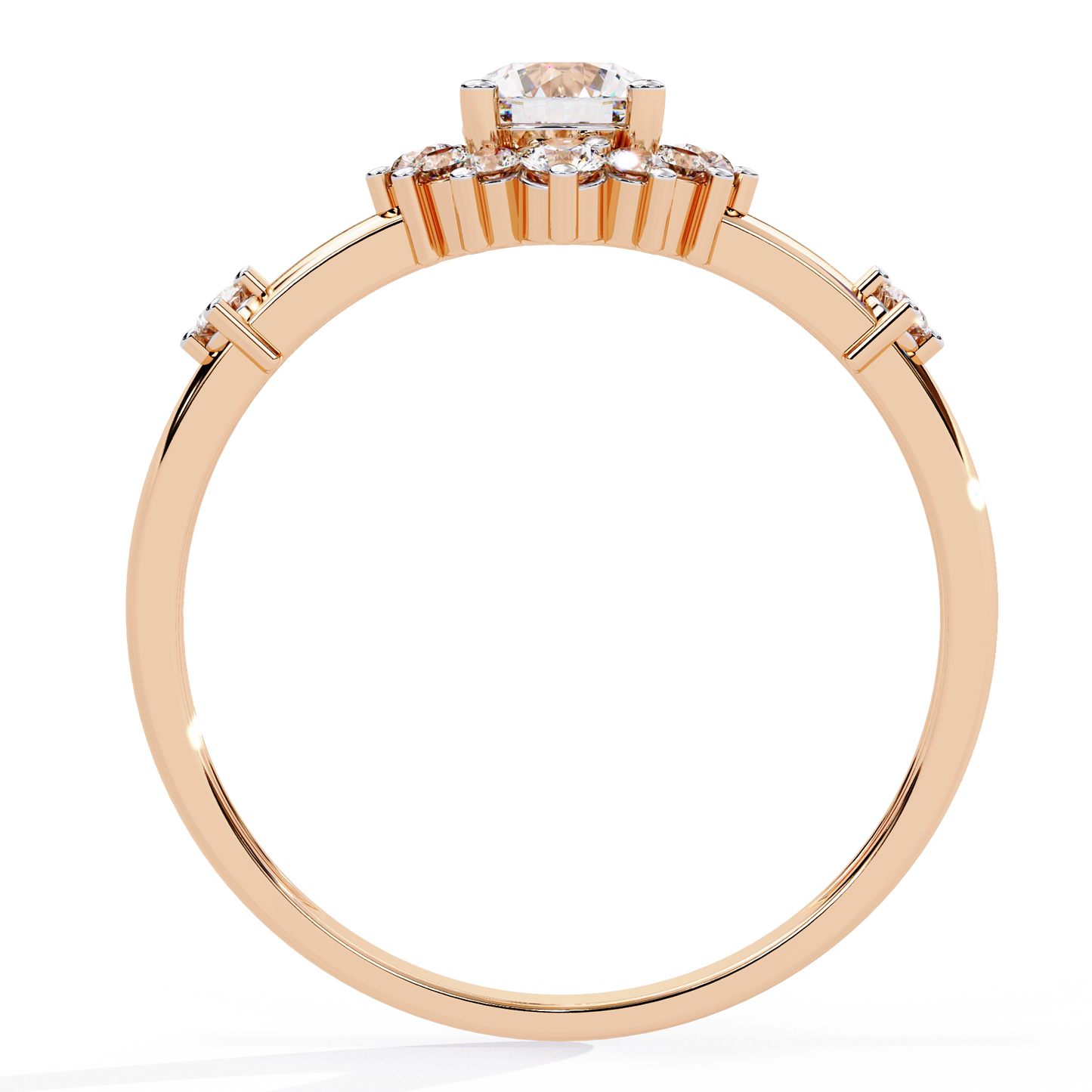 Sunburst Éclat Solitaire RIng