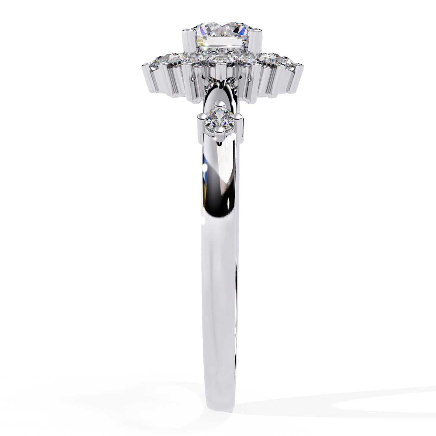Sunburst Éclat Solitaire RIng