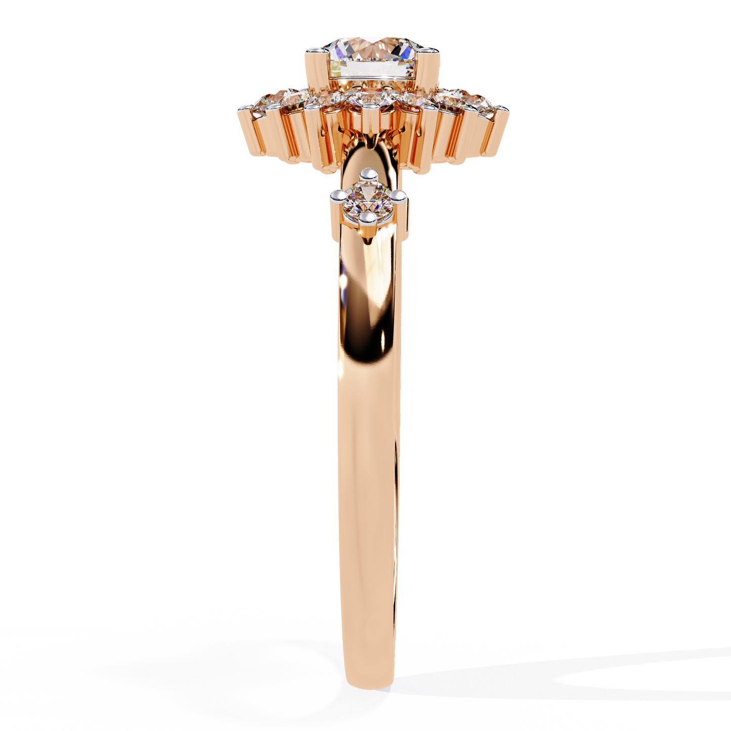 Sunburst Éclat Solitaire RIng