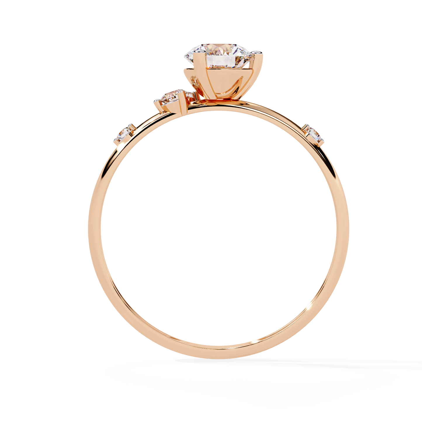 Vespera Glint Solitaire ring