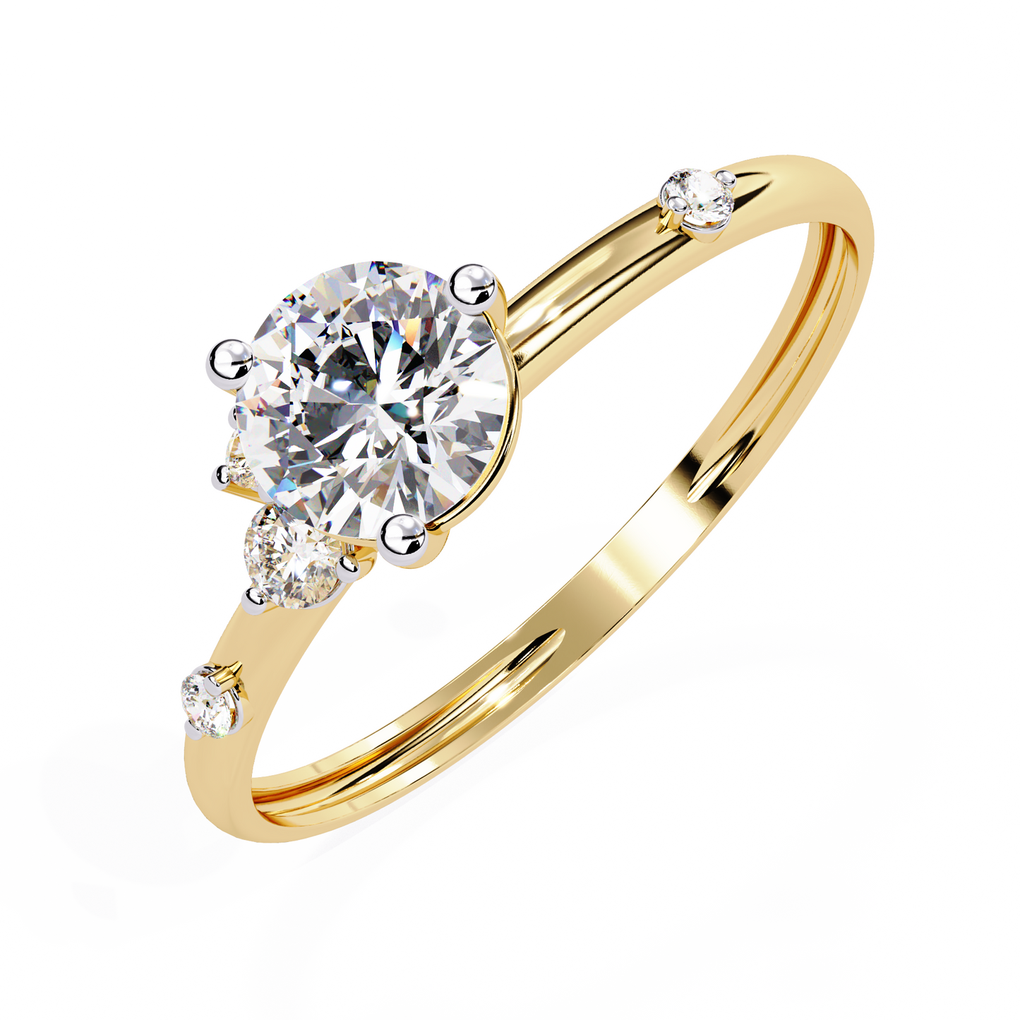 Vespera Glint Solitaire ring
