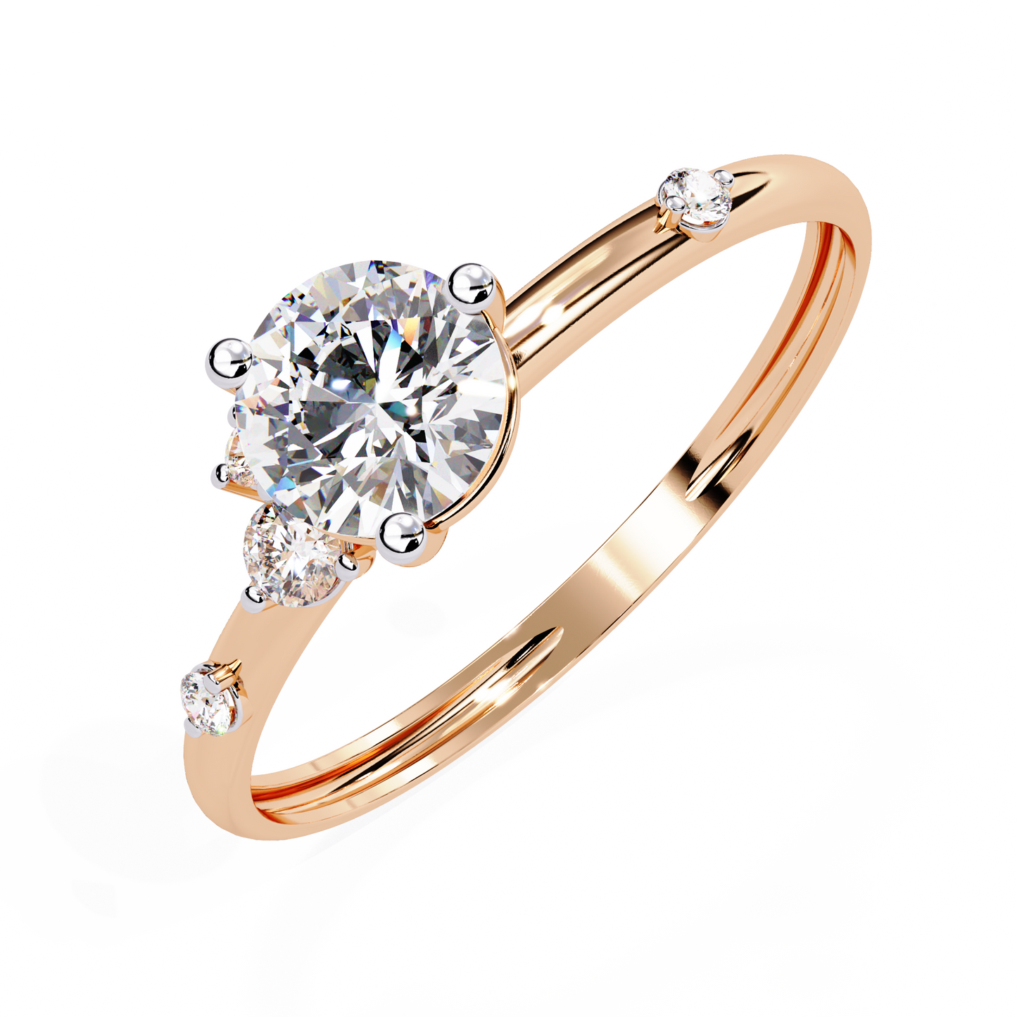 Vespera Glint Solitaire ring