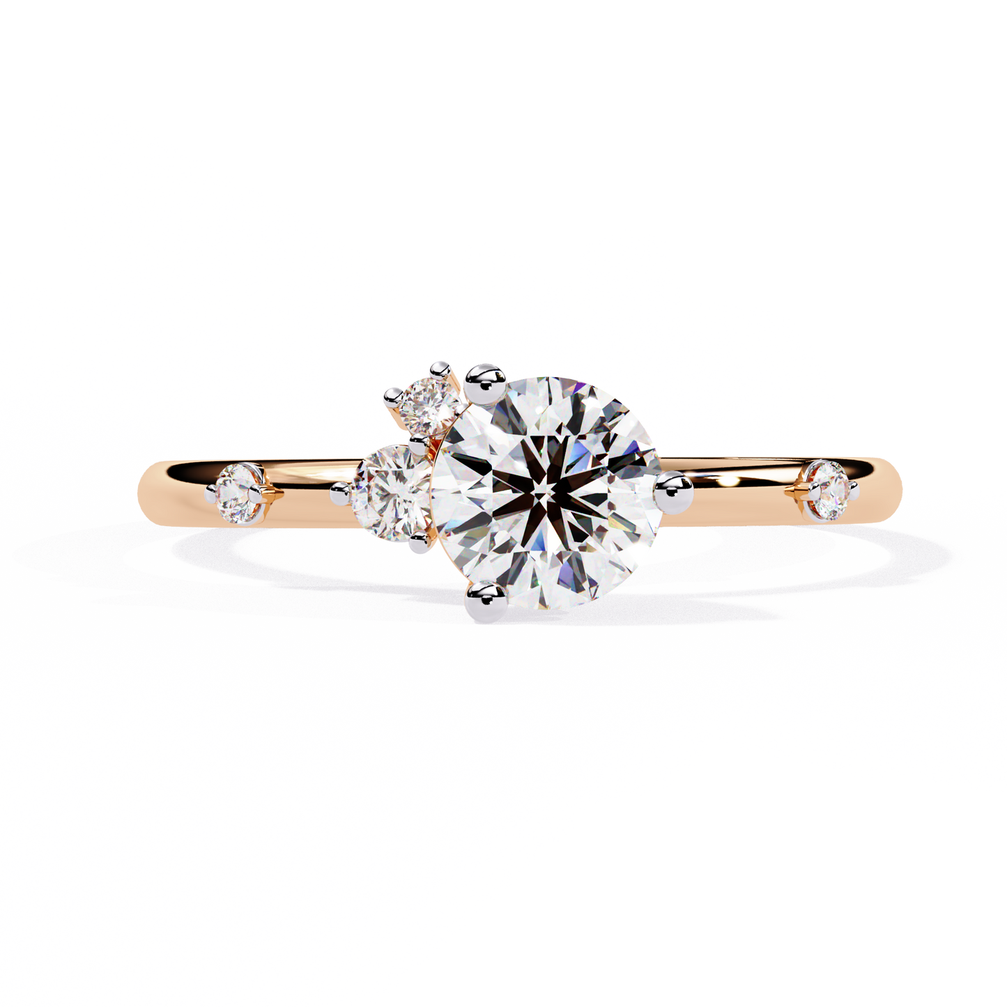 Vespera Glint Solitaire ring