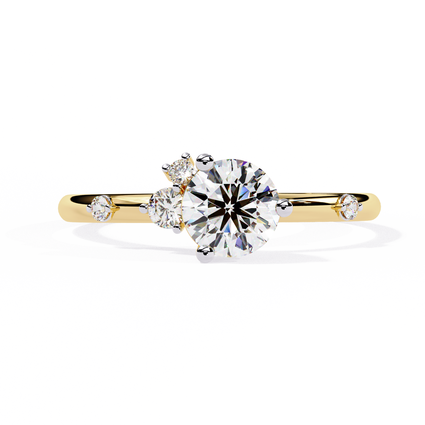 Vespera Glint Solitaire ring