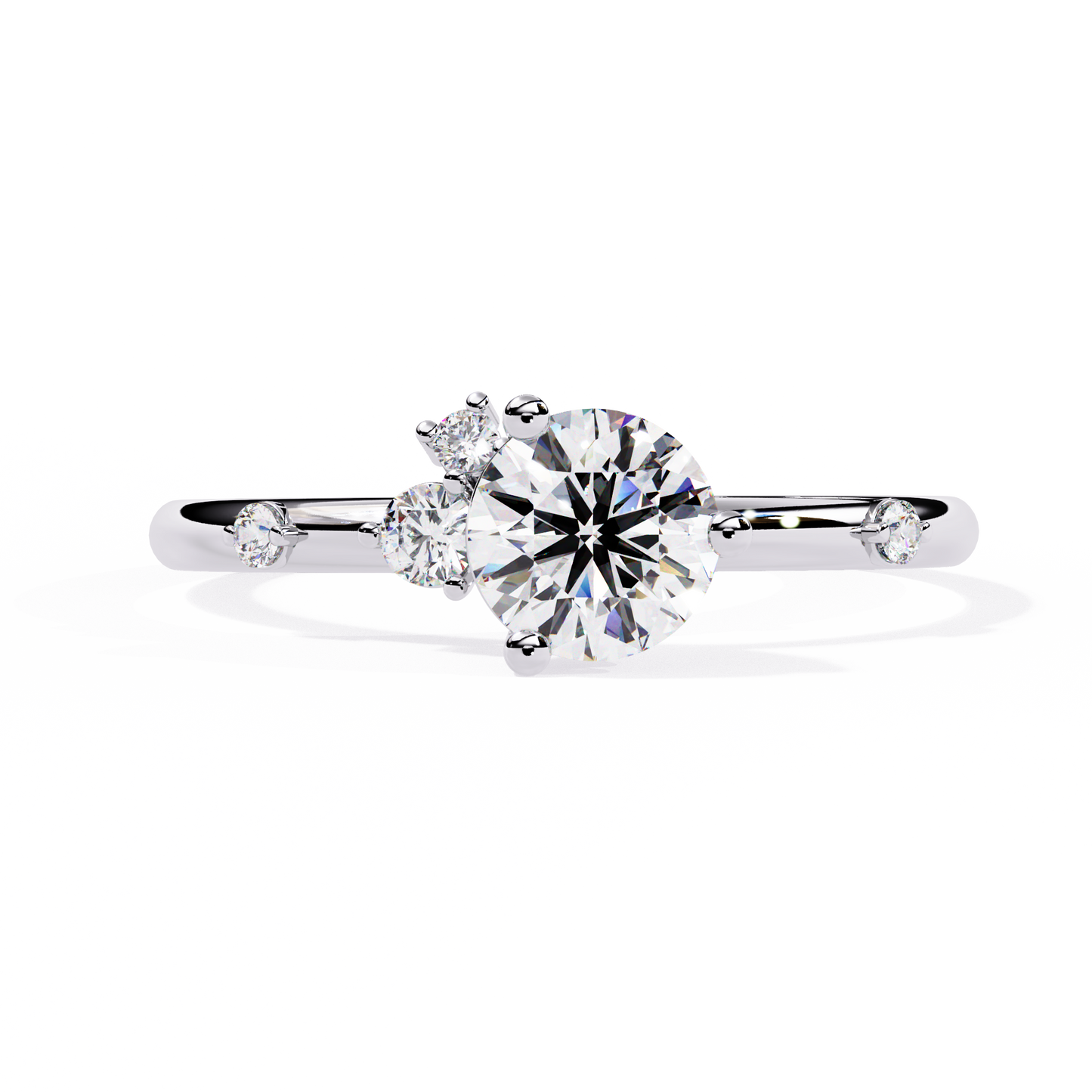 Vespera Glint Solitaire ring