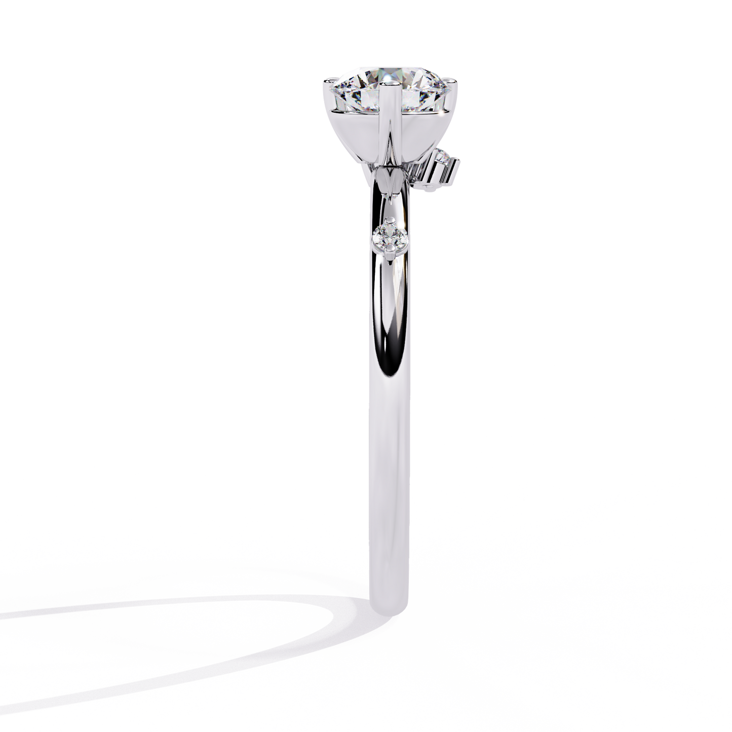 Vespera Glint Solitaire ring