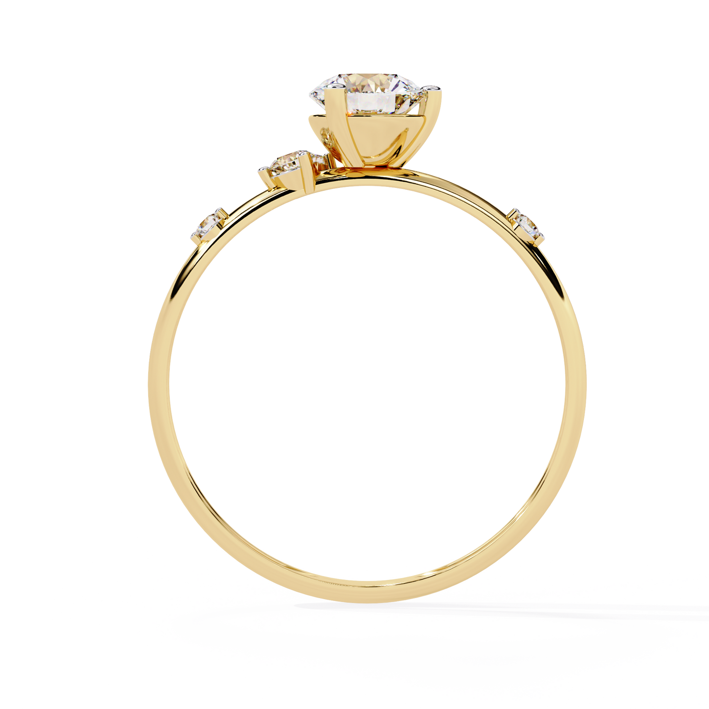 Vespera Glint Solitaire ring