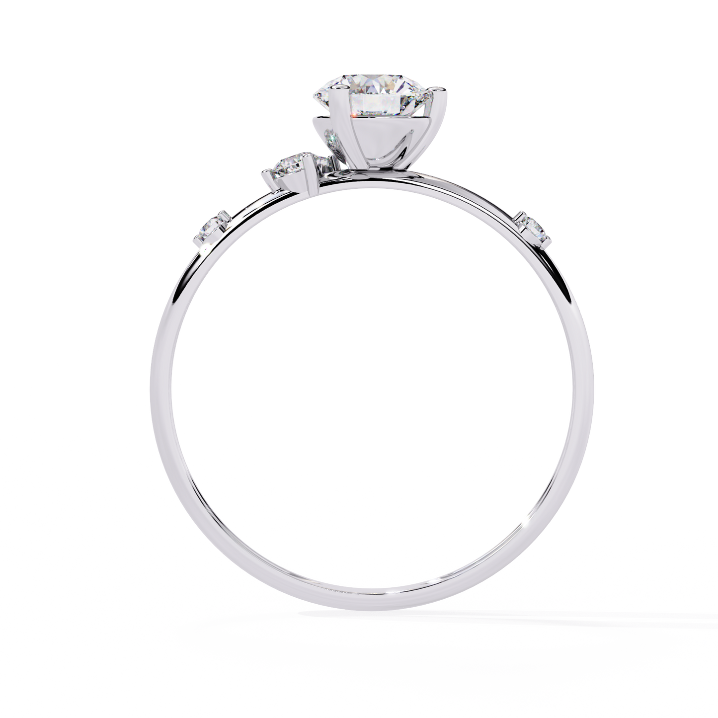 Vespera Glint Solitaire ring