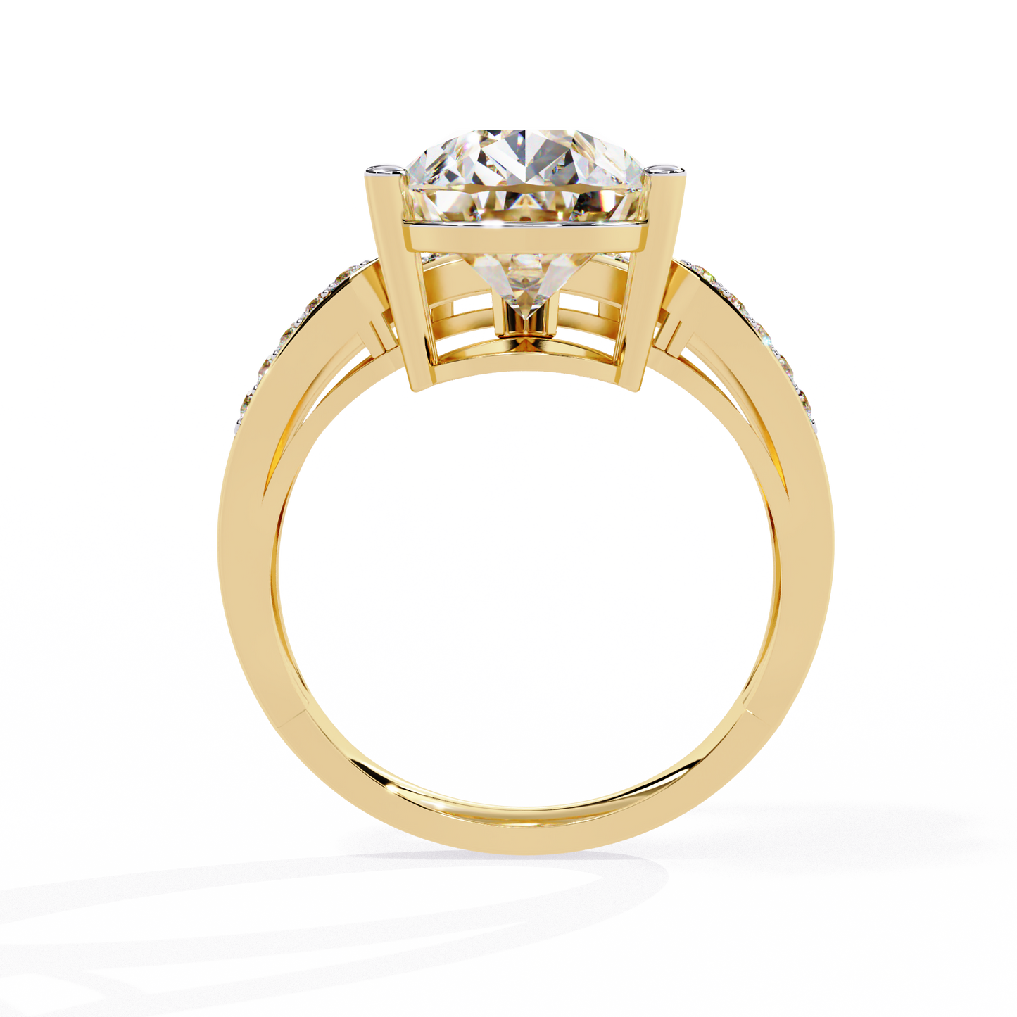 Aurora Royale Pear Solitaire Diamond Ring