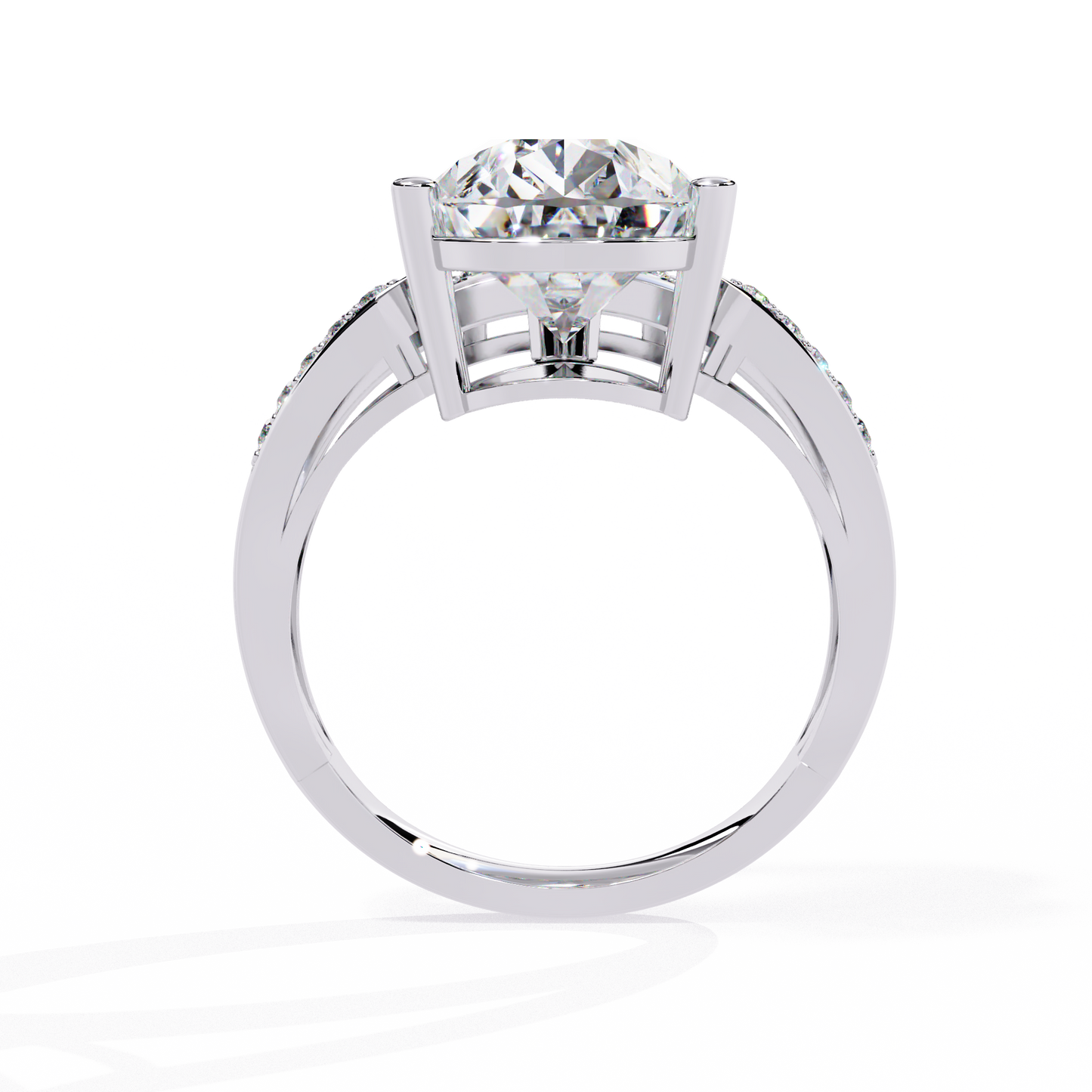 Aurora Royale Pear Solitaire Diamond Ring