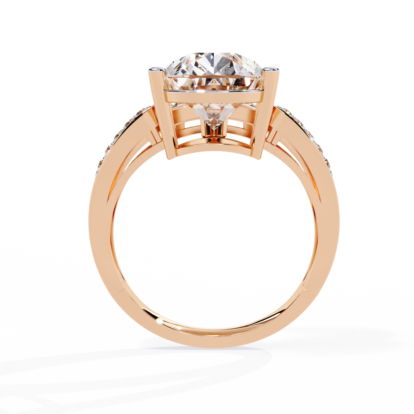 Aurora Royale Pear Solitaire Diamond Ring