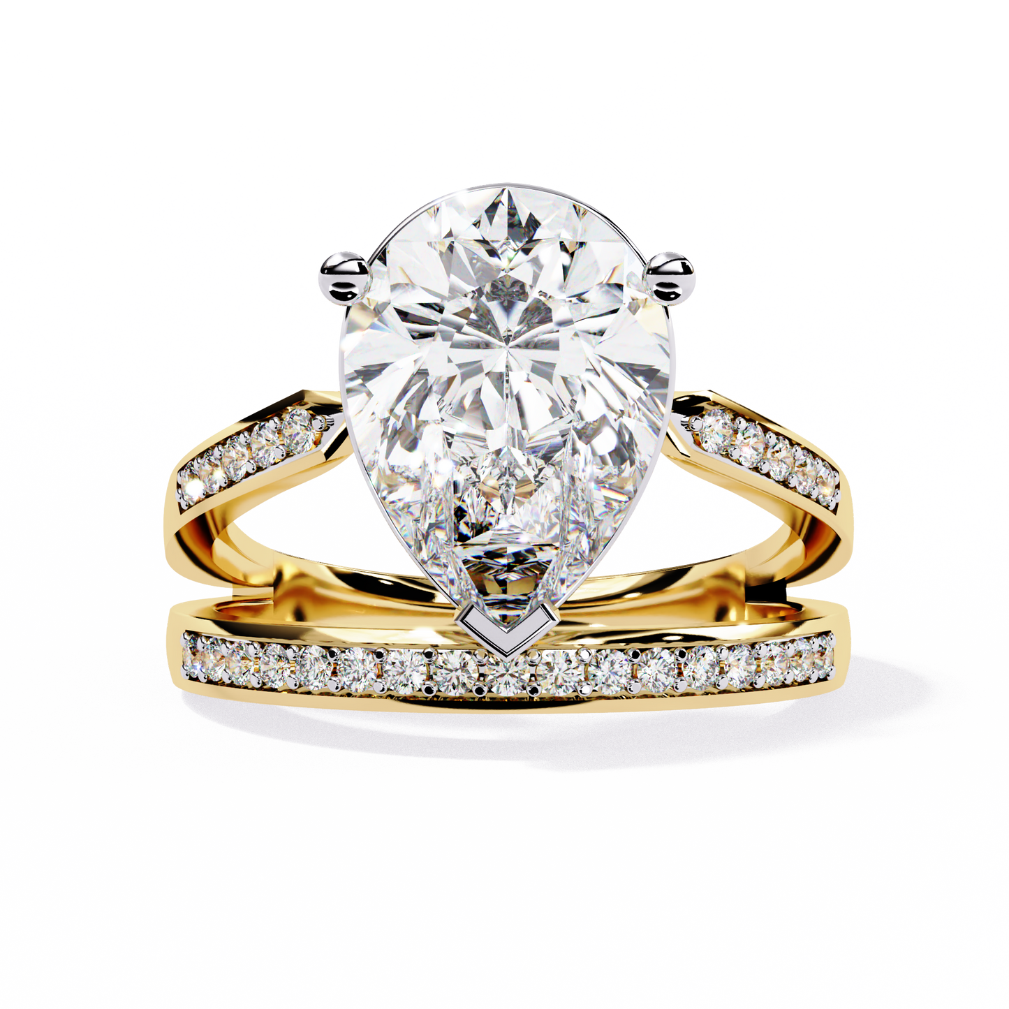 Aurora Royale Pear Solitaire Diamond Ring