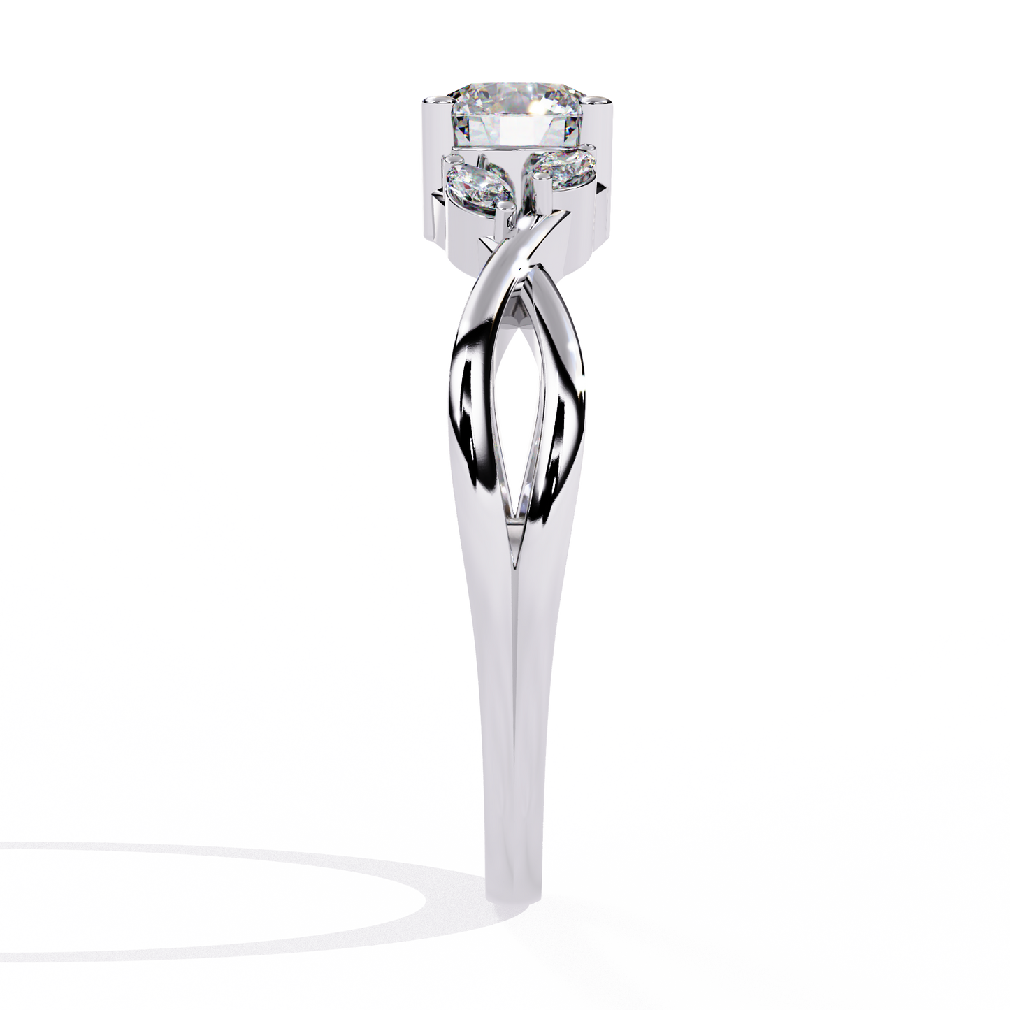 Regal Fusion Solitaire Diamond Ring
