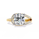 Halo de Luxe Solitaire Diamond Ring