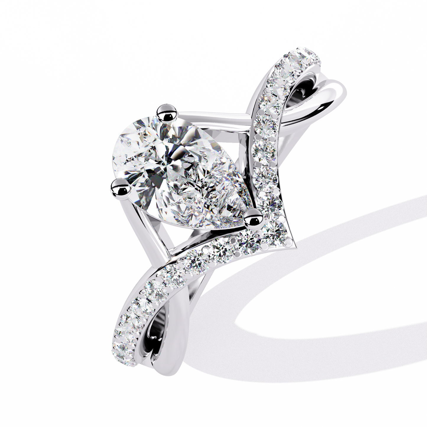 Luminara Solitaire Diamond Ring