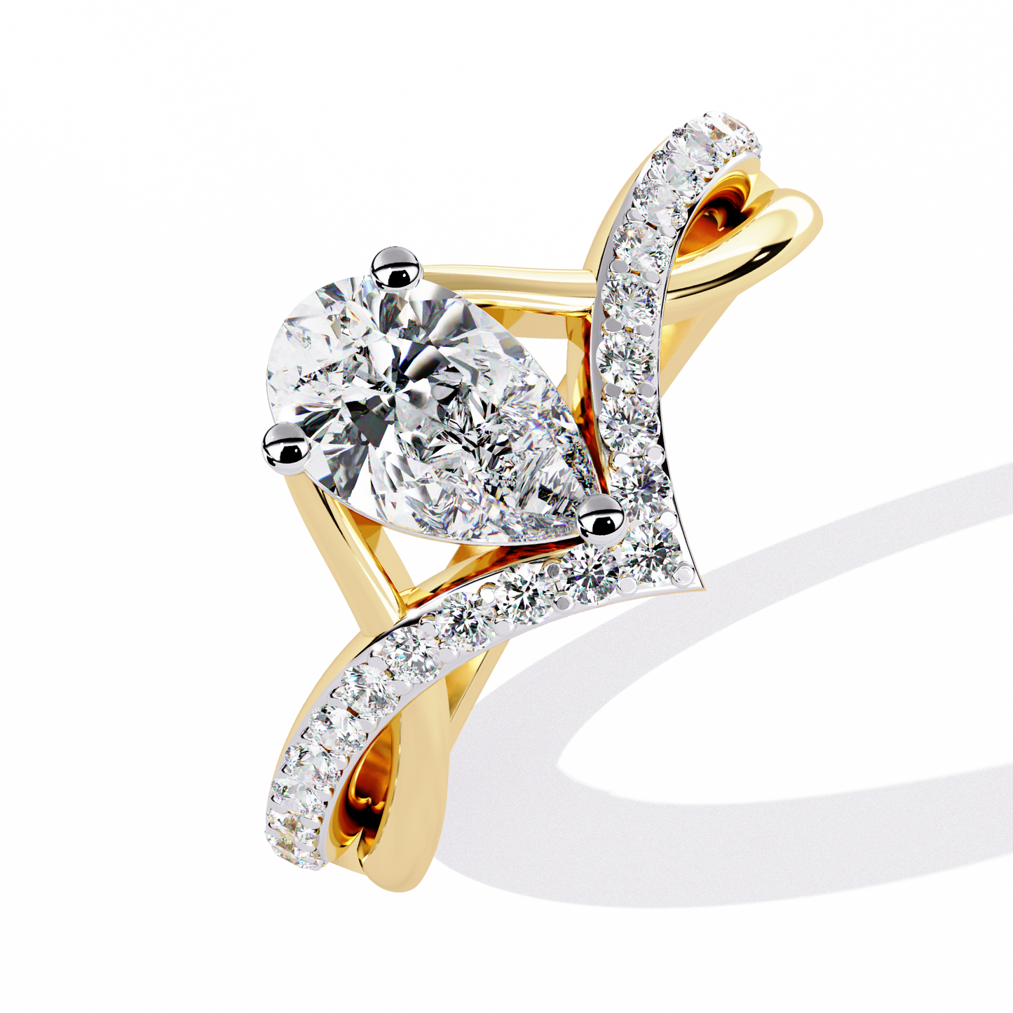 Luminara Solitaire Diamond Ring