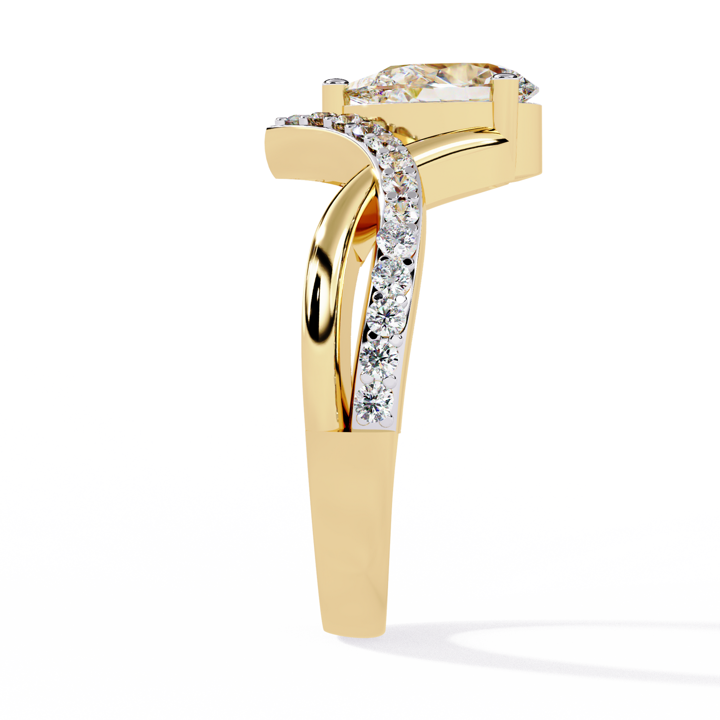 Luminara Solitaire Diamond Ring