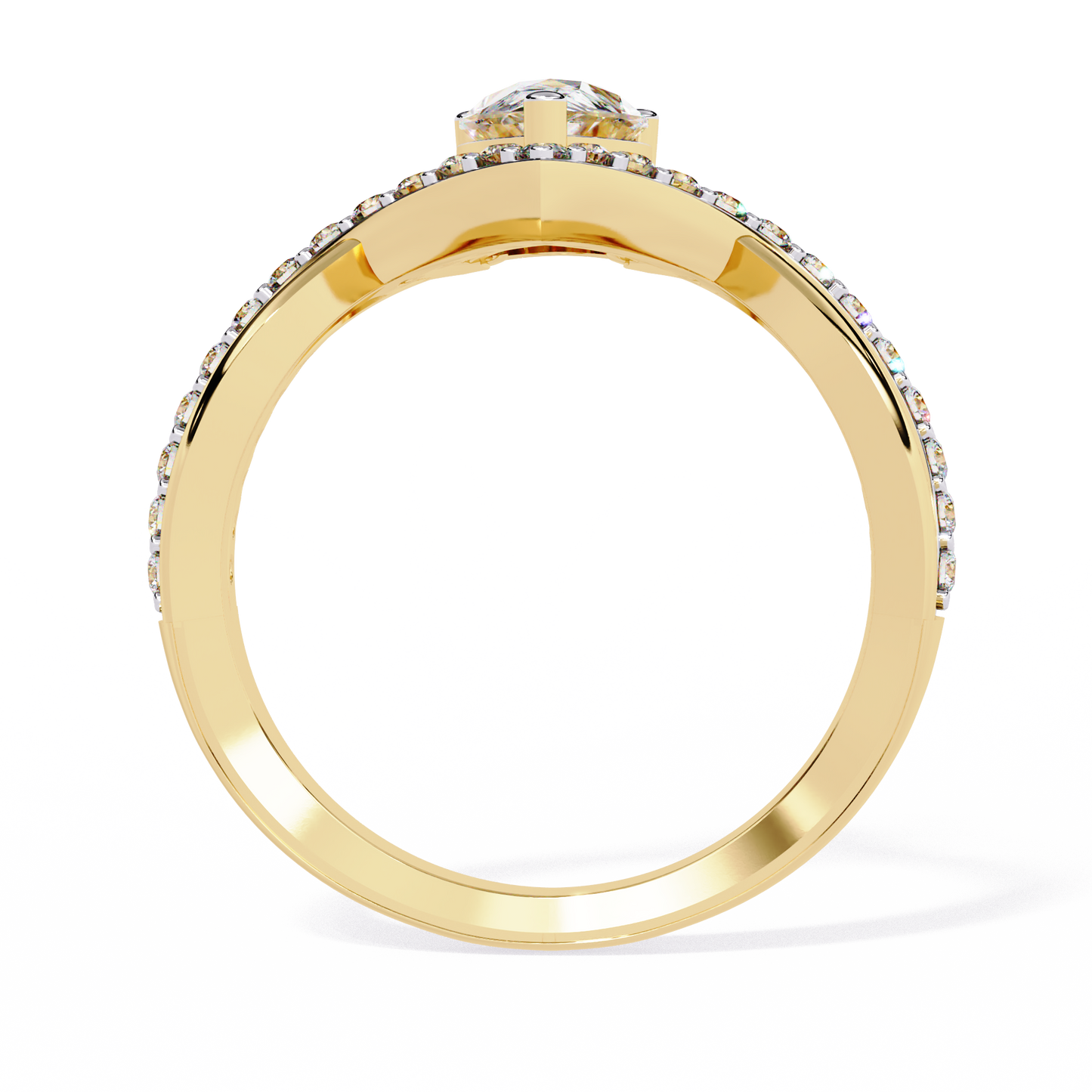Luminara Solitaire Diamond Ring