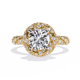 Sacred Halo Solitaire Diamond Ring