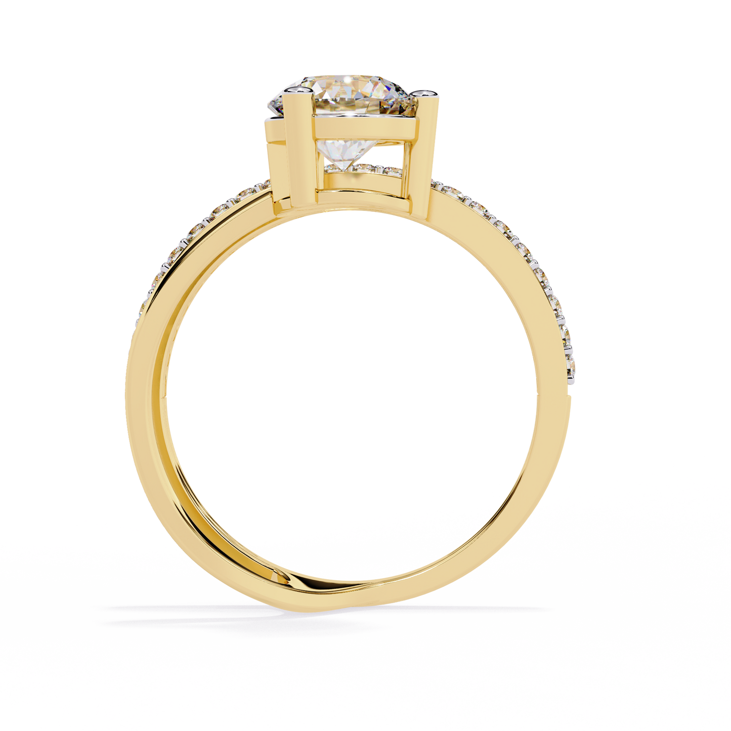 Amore Eterno Solitaire Diamond Ring
