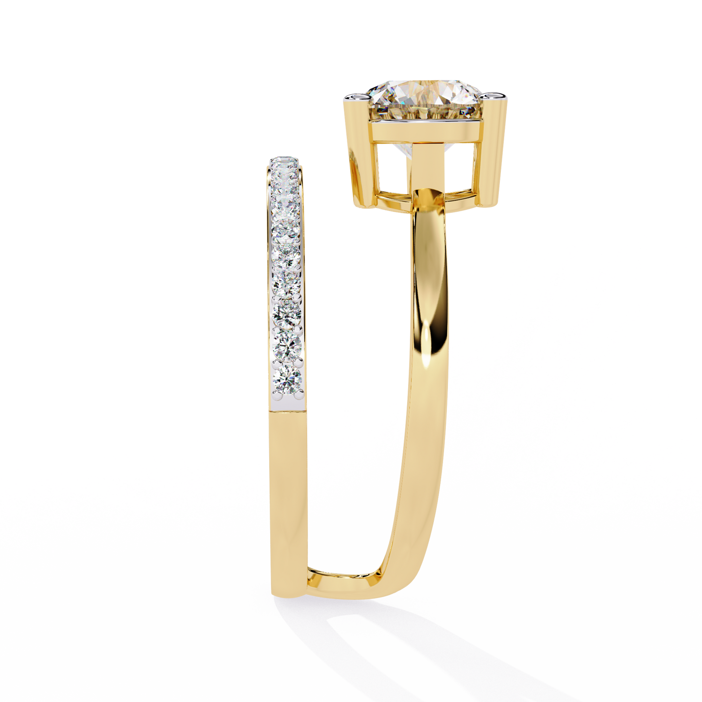 Amore Eterno Solitaire Diamond Ring